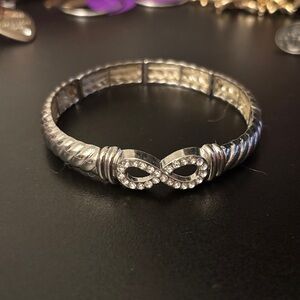 Elegant Silver Infinity Bracelet
